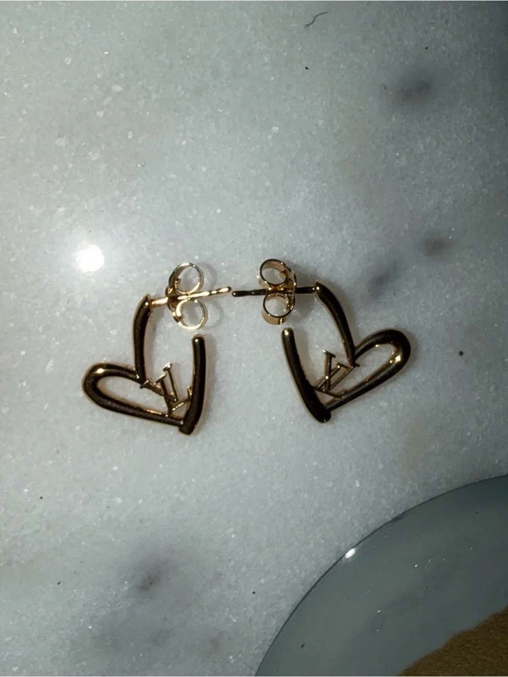 Louis Vuitton Fall in Love Heart Hoop Earrings- LIKE NEW CONDITION